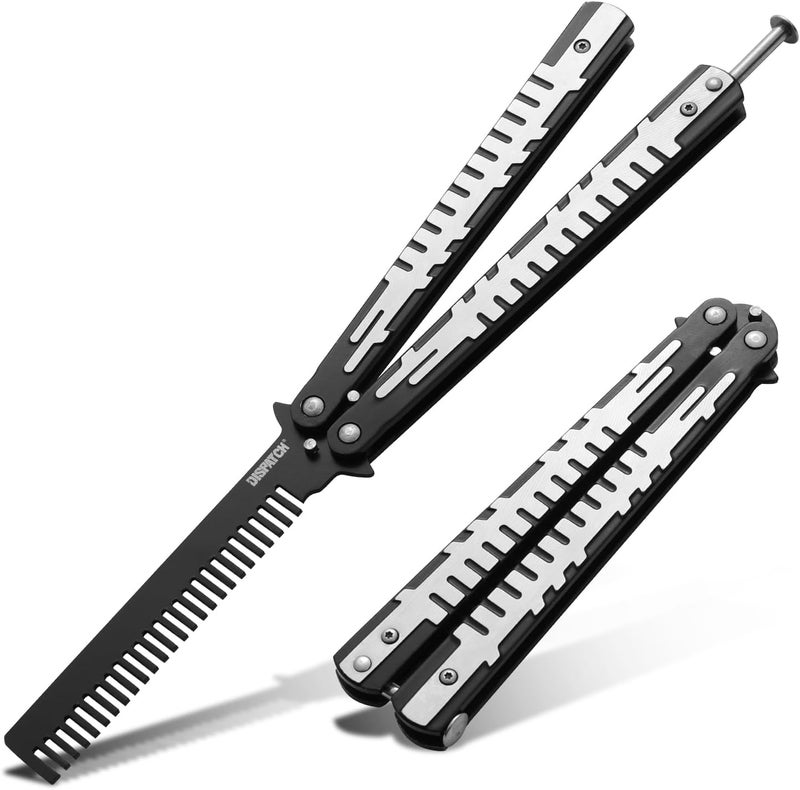 Dispatch Stainless Steel Practice Comb Trainer Knife, Comb Knife Trainer Tool without Sharp Blade for Sport Outdoor Use - Image 1